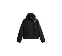 Superdry Damen Mountain Windbreaker Jacke mit Kapuze Schwarz 36