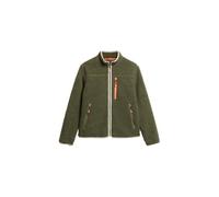 Superdry Damen Outdoor Fleecejacke mit durchgehendem Reißverschluss Blassolivgrün 40