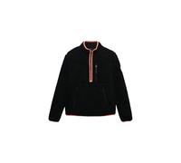 Superdry Damen Outdoor Fleecejacke mit halbem Reißverschluss Kontrastierendes Schwarz 42