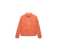Superdry Damen Outdoor Fleecejacke mit halbem Reißverschluss Pastelline Korallrot 40