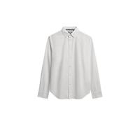 Superdry Slim Oxford Bd Langarmhemd S Optic White Oxford