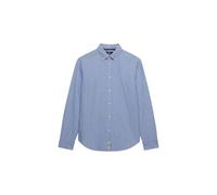 Superdry Damen Oxford Langarmhemd mit schmaler Passform Blau Pink Gestreift 40