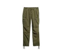Superdry Damen para Cargohose mit niedriger Leibhöhe Olivgrün Nacht 32/32