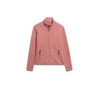 Fleecejacke SUPERDRY "POLAR FLEECE FULL ZIP", Damen, Gr. XL, ash rose, Fleece, Obermaterial: 100% Polyester, unifarben, slim fit hüftlang, Rundhals, eingefasste Kante, Jacken Fleecejacke (12336067-XL)