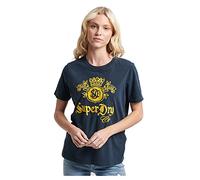 Superdry Damen Pride & Craft T-Shirt, Eclipse Navy, 38