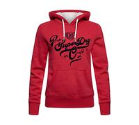 Superdry Damen Pride IN Craft Hood Hooded Sweatshirt, Papaya Red Marl, XL