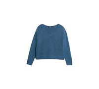 Superdry Damen Pullover mit V-Ausschnitt in Übergröße Admiralsblau Twist 38