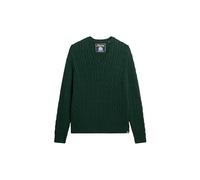 Superdry Cable Pullover Mit V-ausschnitt L-XL Darkest Pine Green