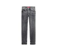 Superdry Damen Röhrenjeans aus Bio-Baumwolle mit mittelhohem Bund Echo Schwarz 32/30