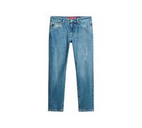 Superdry Damen Röhrenjeans aus Bio-Baumwolle mit mittelhohem Bund Manor Mittelblau 27/32
