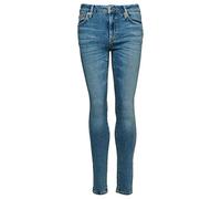 Superdry Damen Röhrenjeans mit mittlerer Leibhöhe aus Bio-Baumwolle Salem Mittelblau 26/30