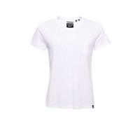 Superdry Damen Rundhals-T-Shirt aus der Orange Label Kollektion Weiß 38