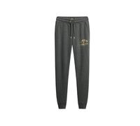 Superdry Damen Schmal geschnittene Luxe Jogginghose mit Logo in Metallic-Optik Sattes Anthrazit Meliert 38