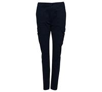 Superdry Damen Schmale Cargohose aus Bio-Baumwolle Nordisch Chrom Marineblau 32/32