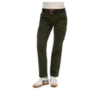 Superdry Damen Schmale Cargohose mit mittlerer Leibhöhe Surplus Goods Olivgrün 30/32