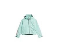 Superdry Hooded Windbreaker Damen Kapuzenjacke türkisblau - S