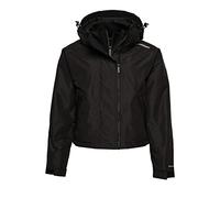 Superdry Damen SD-Windcheater Jacke Schwarz Raster/Weiß 44