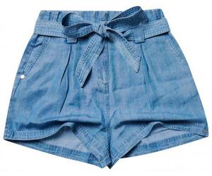 Superdry - Damen Short blue stonewashed Denim - Gr. - XL