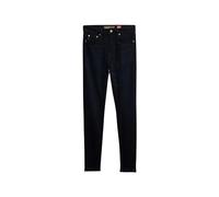 Superdry Damen Skinny Jeans aus Bio-Baumwolle mit hohem Bund Viper Blau Schwarz 27/30