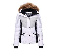 Superdry Damen Snow Luxe Pufferjacke Weiß 40