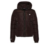 Superdry Damen Spirit Sports Steppjacke mit Kapuze Dunkles Eichenbraun 44