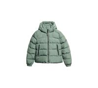 Superdry Damen Sports Steppjacke mit Kapuze Lorbeer Kaki 42