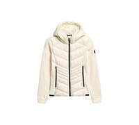 Superdry Damen Storm Fleecejacke mit Kapuze Wollweiß 40