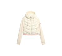 Superdry Damen Storm Fuji Hybrid Bomberjacke mit Kapuze Wollweiß 42