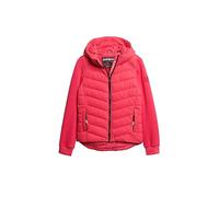 Superdry Damen Storm Hybrid Steppjacke mit Kapuze Aktiv Pink 38