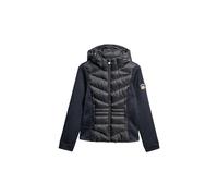 Superdry Hybridstrickjacke Storm Damen mit Kapuze Finster Marineblau Größe 38