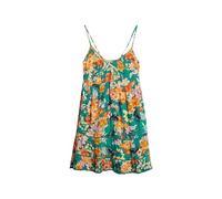 Superdry Damen Strand-Minikleid mit Spaghettiträgern Bali Blau Anemone 44
