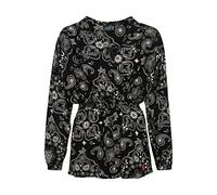 Superdry Damen Strand-Playsuit im Vintage-Look Schwarzes Bandana Durchgehend Bedruckt 36