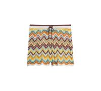 Superdry Damen Strick-Shorts mit Zickzackmuster Mint Zickzack-Streifen 40