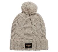 Superdry Damen Strickmütze mit Zopfmuster Haferbeige Gesprenkelt 1SIZE