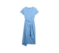 Superdry Damen Strukturiertes Midi-Wickelkleid Glockenblume 42