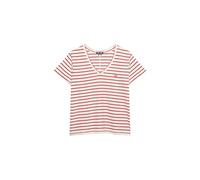Superdry Studios Slub Embroidered Kurzarm-t-shirt Mit V-ausschnitt S Varsity Red/Optic Stripe
