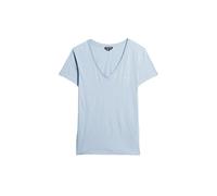 Superdry Studios Slub Embroidered Kurzarm-t-shirt Mit V-ausschnitt S Forever Blue