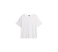 Superdry Damen Studio T-Shirt mit überschnittenen Schultern Optic Größe 44