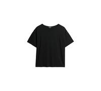 Superdry Damen Studio T-Shirt mit überschnittenen Schultern Schwarz 40