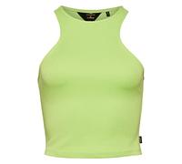 Superdry Damen Studios Racer-Tanktop aus Jersey Leuchtendes Limettengrün 36
