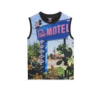 Superdry Damen Sub Oberteil mit Print Pink Morchel Durchgehend Bedruckt 36