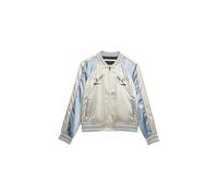 Superdry Damen Suikajan Bomberjacke mit Stickerei Blauer Nebel 34