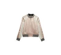 Superdry Damen Suikajan Bomberjacke mit Stickerei Helles Taupe 46