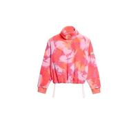 Superdry Damen Superweicher Henley-Pullover mit Print Brush Camo Coral 38