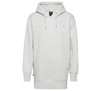 Superdry Damen Sweatkleid aus Bio-Baumwolle mit gesticktem Logo, übergroße Passform, Glacier Grey Marl, X-Klein