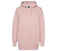 Superdry Damen Sweatkleid mit Logostickerei aus Bio-Baumwolle La Zart Pink Meliert XS/S