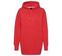 Superdry Damen Sweatkleid mit Logostickerei aus Bio-Baumwolle Papayarot Meliert XS/S