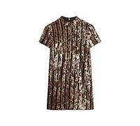 Superdry Damen T-Shirt-Minikleid mit Pailletten Bunte Pailletten 38