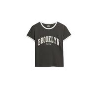 Superdry Damen Tailliertes Athletic Essential Ringer-T-Shirt Anthrazit 44