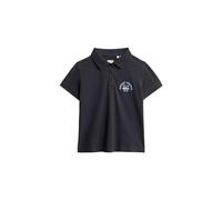 Superdry Damen Tailliertes Athletic Essentials Polohemd im 90er-Jahre-Stil Finster Marineblau 42